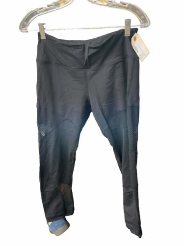Lululemon Mesh Panel Capri Leggings Size 6 Black