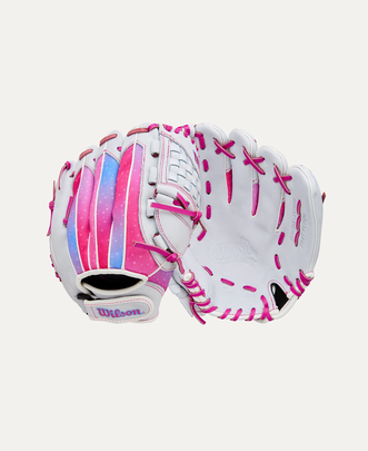 New Wilson FLASH LH Throw Fastpitch Gloves 11851-FLASH