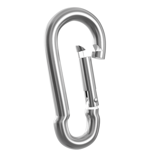 GCA Pro Super Snap 10 Pack Stainless Steel Carabiner 300 lb Capacity 3.15" Gym