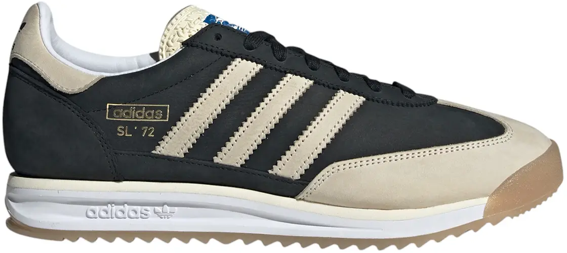 Size 10 - adidas SL 72 RS Core Black Cream White Gum JS3994