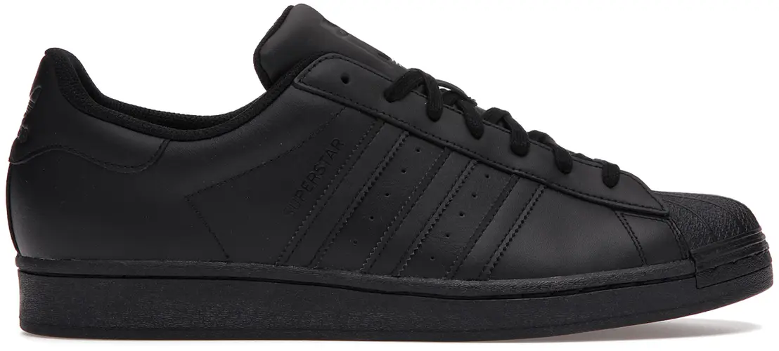 Size 11 - adidas Superstar All Black EG4957