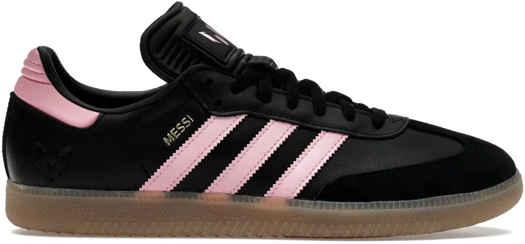 Size 9 - adidas Samba Messi Black Gold Metallic mens JP7845
