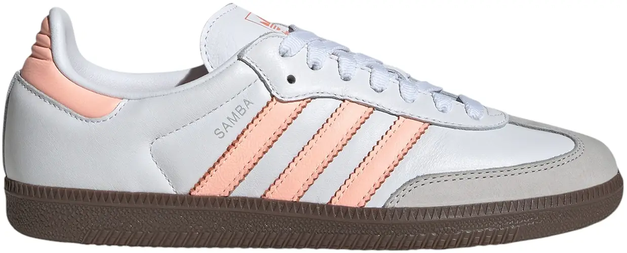 Size 9.5 - adidas Samba OG Cloud White Semi Coral (Women's) JH5687
