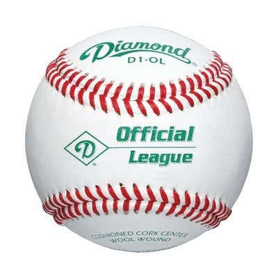 Diamond D1-OL Official League Baseballs, 1 Dozen