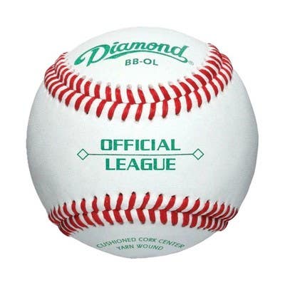 Diamond BB-OL Official League Practice Baseballs, 1 Dozen