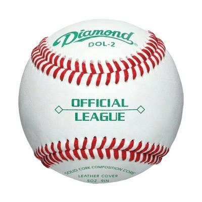 Diamond DOL-2 Official League Economy Baseballs, 1 Dozen