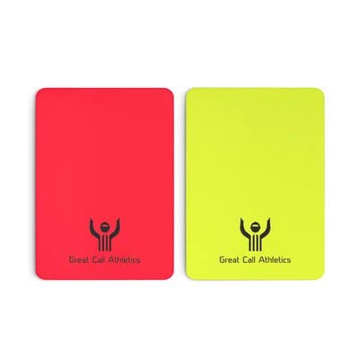 GCA Pro Soccer Referee Red and Yellow Card Kit