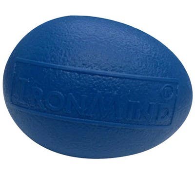 IronMind Blue Egg Firm Grip Strengthener Rehab Ball