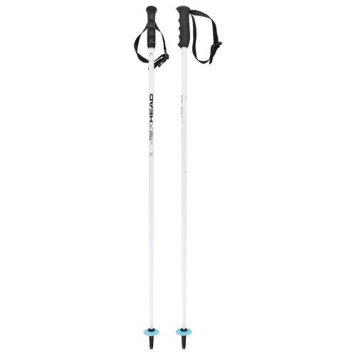 HEAD Worldcup SL Junior Race Ski Poles, White/Black/Speed Blue