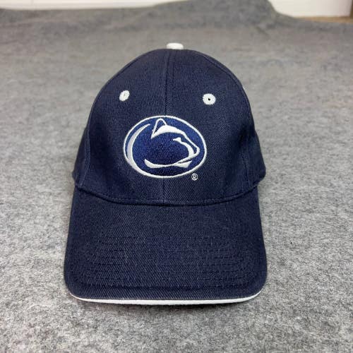 Penn State Nittany Lions Mens Hat Strap Back Blue White Cap College Football
