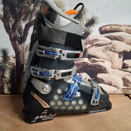 Salomon X-Wave 9 Flex 100 Black Downhill Ski Boots Men's Size 28