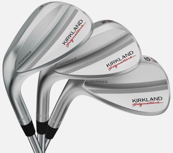 LEFT HANDED Kirkland Signature Gen 3 Forged Wedge Set 52° 56° 60° BRAND NEW