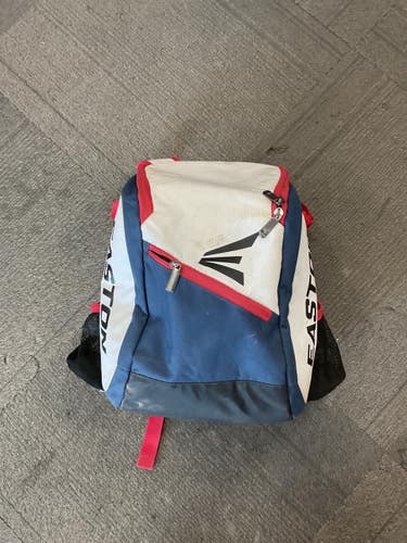 Used Easton BACKPACK BB/SB Player Backpack White/Red/Navy 11614-S000245682