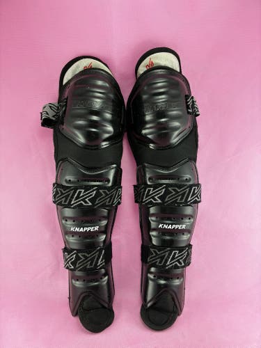 Knapper AK5 Ball Hockey Shin Pads SR 14" Black