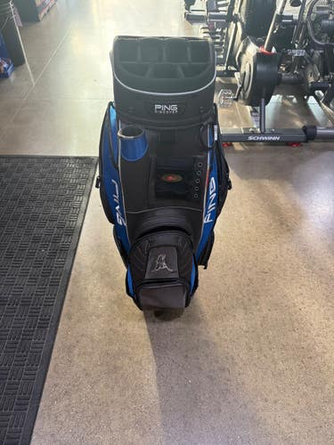 Used Ping DISCOVER CART BAG Mens Cart Bag Royal Blue 11605-S000228503