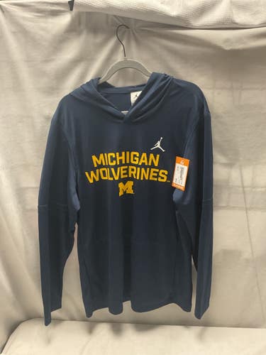 Used Nike MICHIGAN Outerwear Light Jacket M Navy Blue LG 11490-S000278238