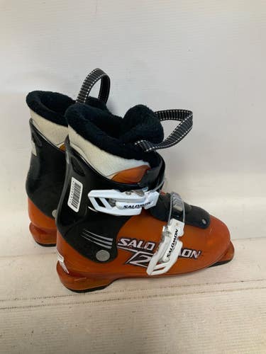Used Salomon T2 Boys DH Ski Boot Orange 200 MP - Y13.5 11823-S000042382