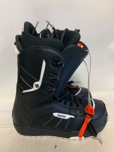Used Burton INVADER Mens Snowboard Boots Black Senior 9 11823-S000042370