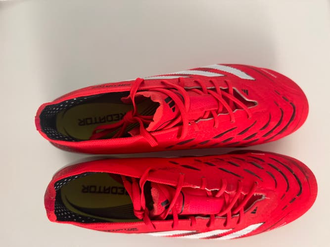 Red Men's Size M 8.0 (W 9.0) Adidas Predator Elite FG Cleats (Used)