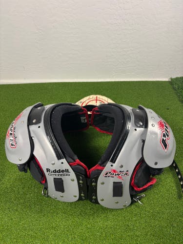 Riddell Power SPX RB/DB Football Shoulder Pads Adult Medium M With Back Pad