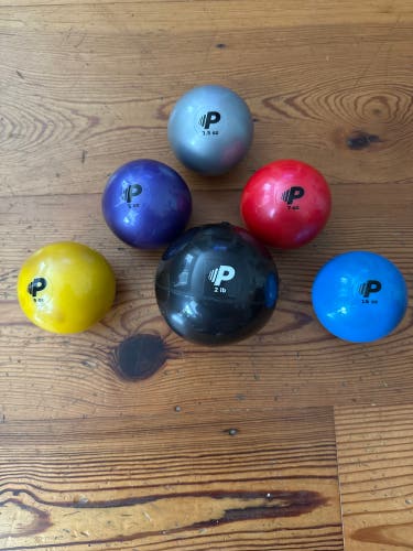 Precision Impact Weighted Training Balls Set 6pc Multicolor Baseball 3.5-32oz