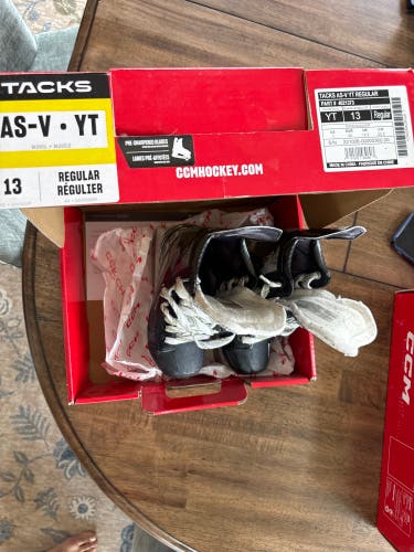 2022 CCM AS-V Hockey Skates Regular Width 13 (Used)