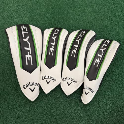 Lot set 4 Callaway Elyte Driver + 3 Fairway Wood Club Covers Head Cover Set