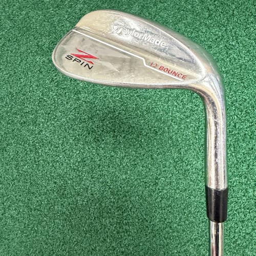 TaylorMade Z Spin Red 56 12 Bounce Steel Wedge Flex Shaft Right Hand