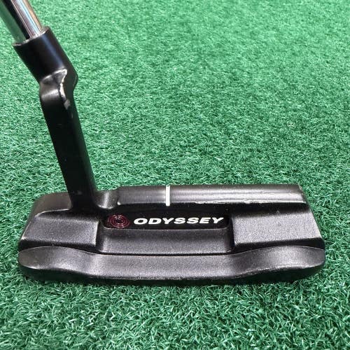 Odyssey Metal-X 1 Blade Putter Right-Handed Steel Shaft Black 35.5"