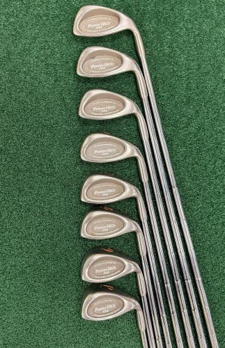 PowerBilt TPS Cavity Back Iron Set 3-PW MRH Stiff Flex S300 Steel Shafts
