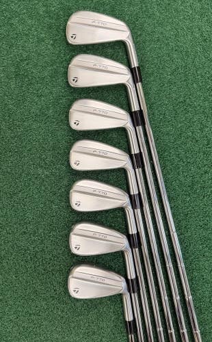 TaylorMade 2024 P-770 Forged Iron Set 4-PW Dynamic Gold Mid 115 R300 MRH MINT!