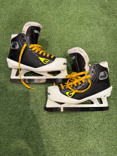 Graf Goaler Pro Hockey Goalie Skates | Size 6.5R | New Holders and Steel