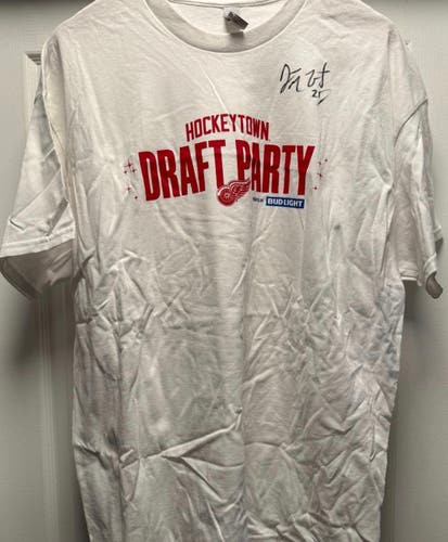 Detroit Red Wings Draft Shirt with Darren McCarty Autograph
