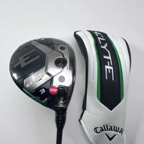 Callaway Elyte Triple Diamond 3 Fairway Wood 15* Aretera EC1 4 Stiff RH HC NEW