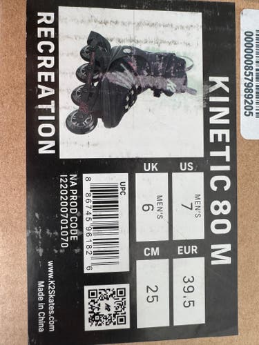 K2 Inline Skates Regular Width Size 6 (New)