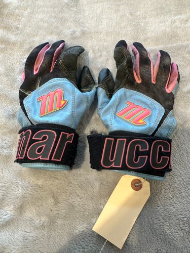 Blue Large Marucci Batting Gloves (Used)