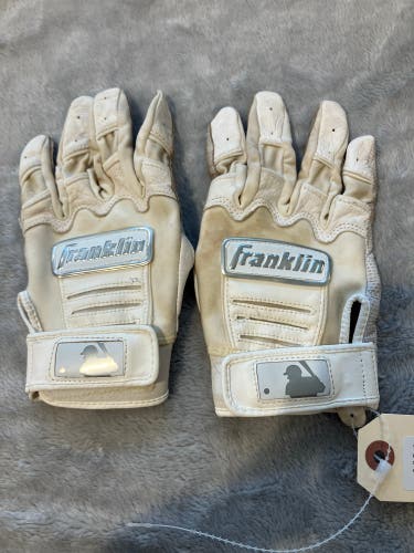 White Large Franklin Batting Gloves (Used)