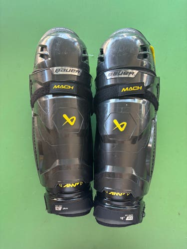 Senior Bauer Supreme Mach Shin Pads 15"