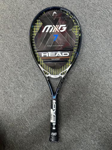 Head MXG 7 Tennis Racquet Grip size (4 3/8) Black 16x18
