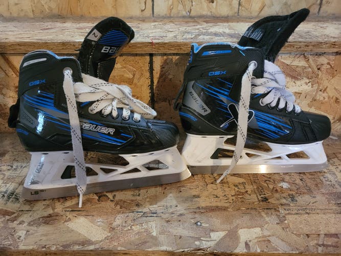 2024 Bauer GSX Hockey Goalie Skates Regular Width (Used)