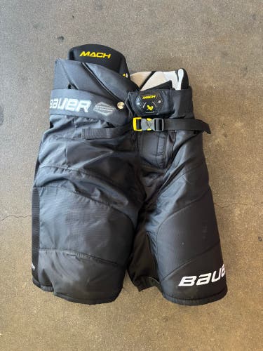 Black Senior Medium Bauer Supreme Mach Hockey Pants