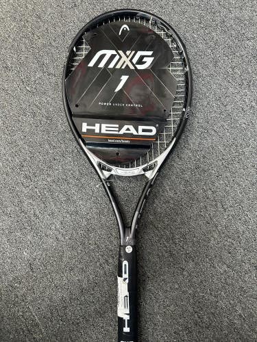 Head MXG 1 Tennis Racquet Grip size (4 1/2) Black 16x19
