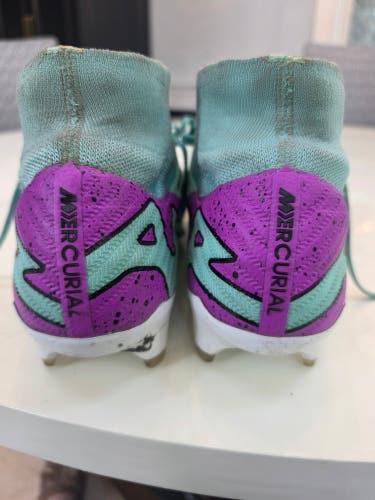 Green Unisex Size M 9.0 (W 10.0) Nike Mercurial zoom Molded Cleats Cleats (Used)