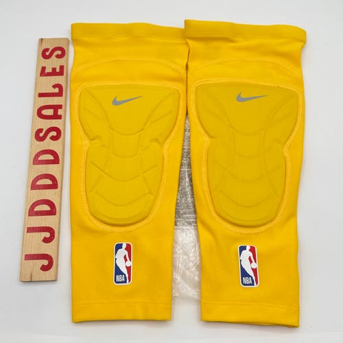Nike Pro NBA Hyperstrong Padded Knee Sleeves Yellow Lakers Men’s Sz S/M NEW

New With Tags