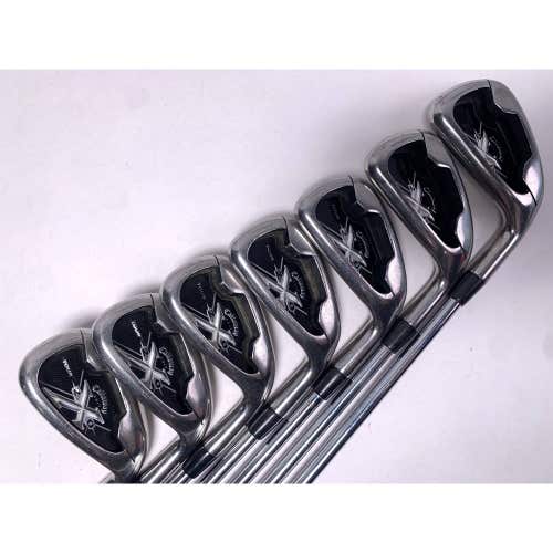 Callaway X-20 Tour Iron Set 3-PW Precision Rifle Flighted 6.0 Stiff RH No 7 iron