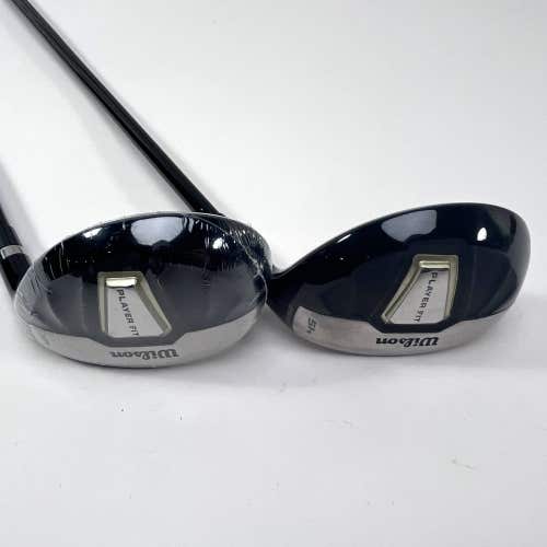 Wilson Player Fit 4 & 5 Hybrid Set 21* | 25* Player Fit Stiff Graphite RH NEW