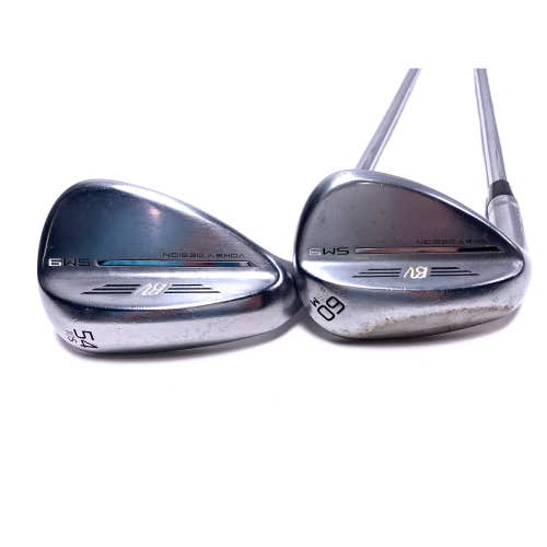 LEFTY Titleist Vokey SM9 Tour Chrome Wedge Set 54* 10 | 60* 8 SM9 Wedge LH