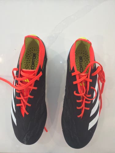 Black Men's 6Y (Big Kids / Youth) Adidas Predator Elite FG Cleats (New)