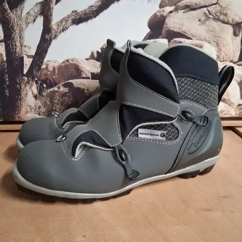 Rossignol Active Control NNN Cross Country Ski Boots Gray Black Women’s Size 10