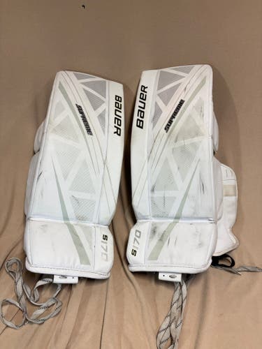 Small Bauer Supreme S170 Goalie Leg Pads (Used)